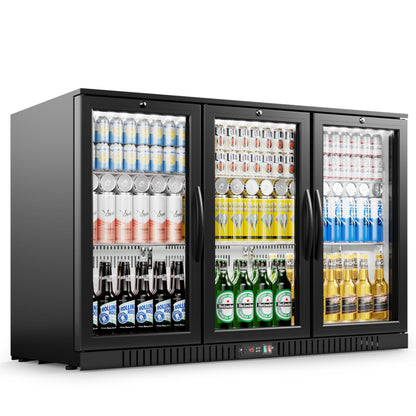 EUHOMY Back Bar Cooler With 2/3 Glass Swing Doors Wine Cooler - Euhomy