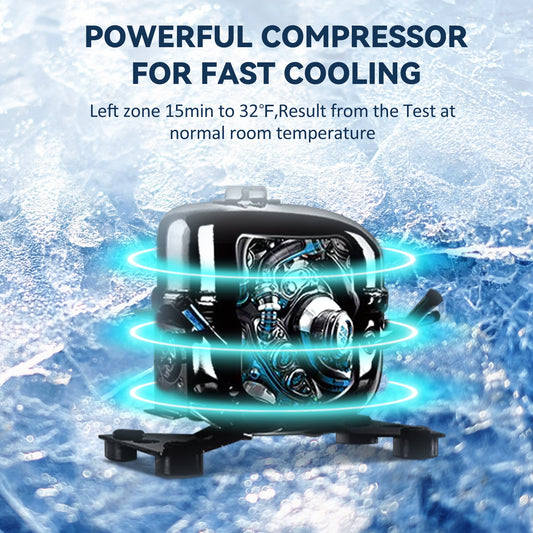 EUHOMY 12 Volt Multi-Adapter Equipped Portable Electric Cooler Car Refrigerator - Euhomy