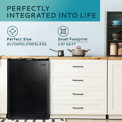 EUHOMY Compact Mini Freezer, Upright freezer Rapid Cooling - Euhomy