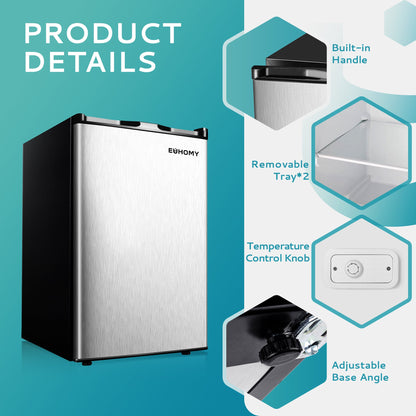 EUHOMY Compact Mini Freezer, Upright freezer Rapid Cooling - Euhomy